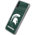 Michigan State University Green Jersey Galaxy A50 Clear Case